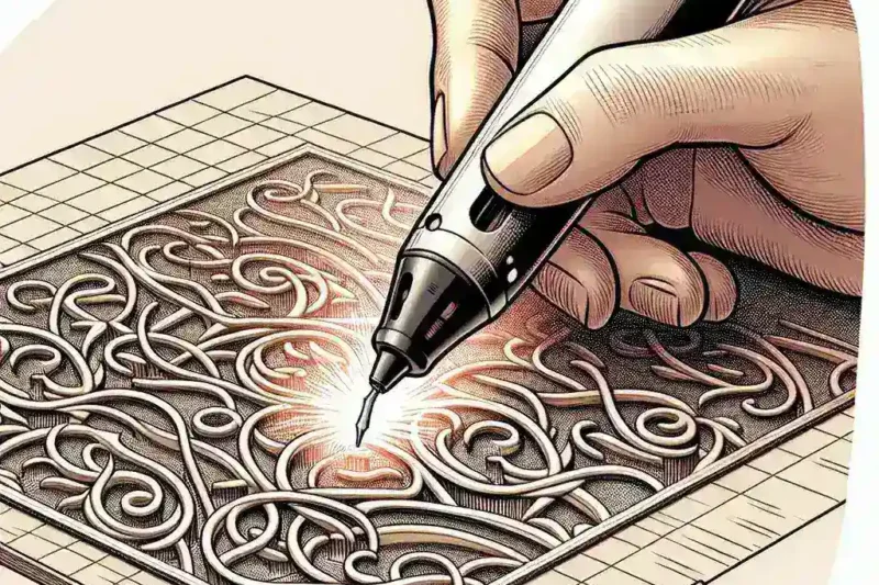 Bagaimana cara menggunakan stensil untuk membuat pola berulang dengan pena 3D?